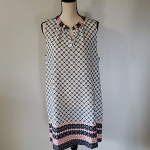 SWEET RAIN Sleeveless Patterned Dress